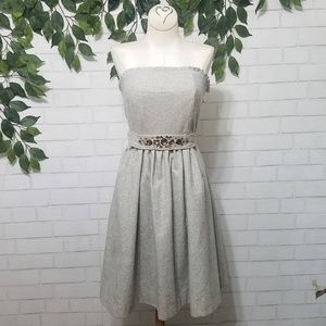 Wool Strapless Dress